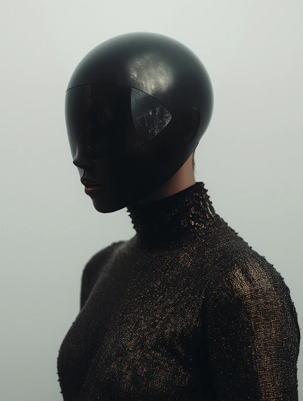 Futuristic Helmet Portrait
