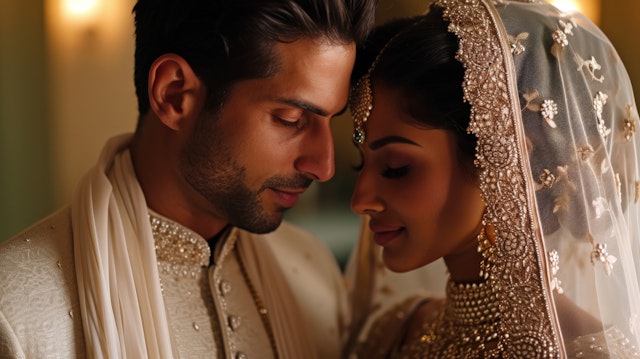 Intimate South Asian Wedding Moment