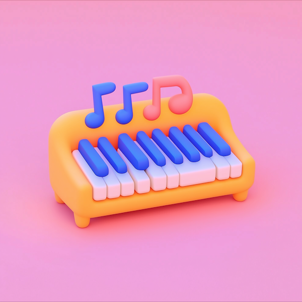 Stylized Miniature Piano