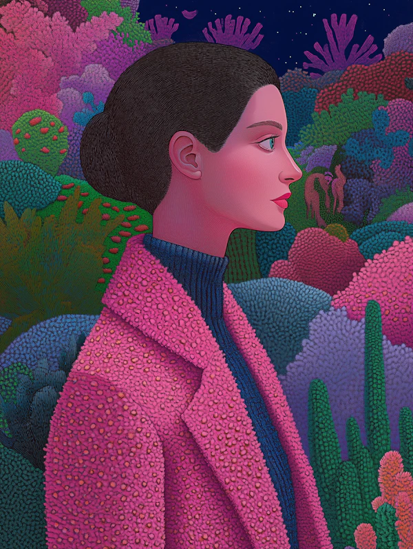 Stylized Portrait of a Woman