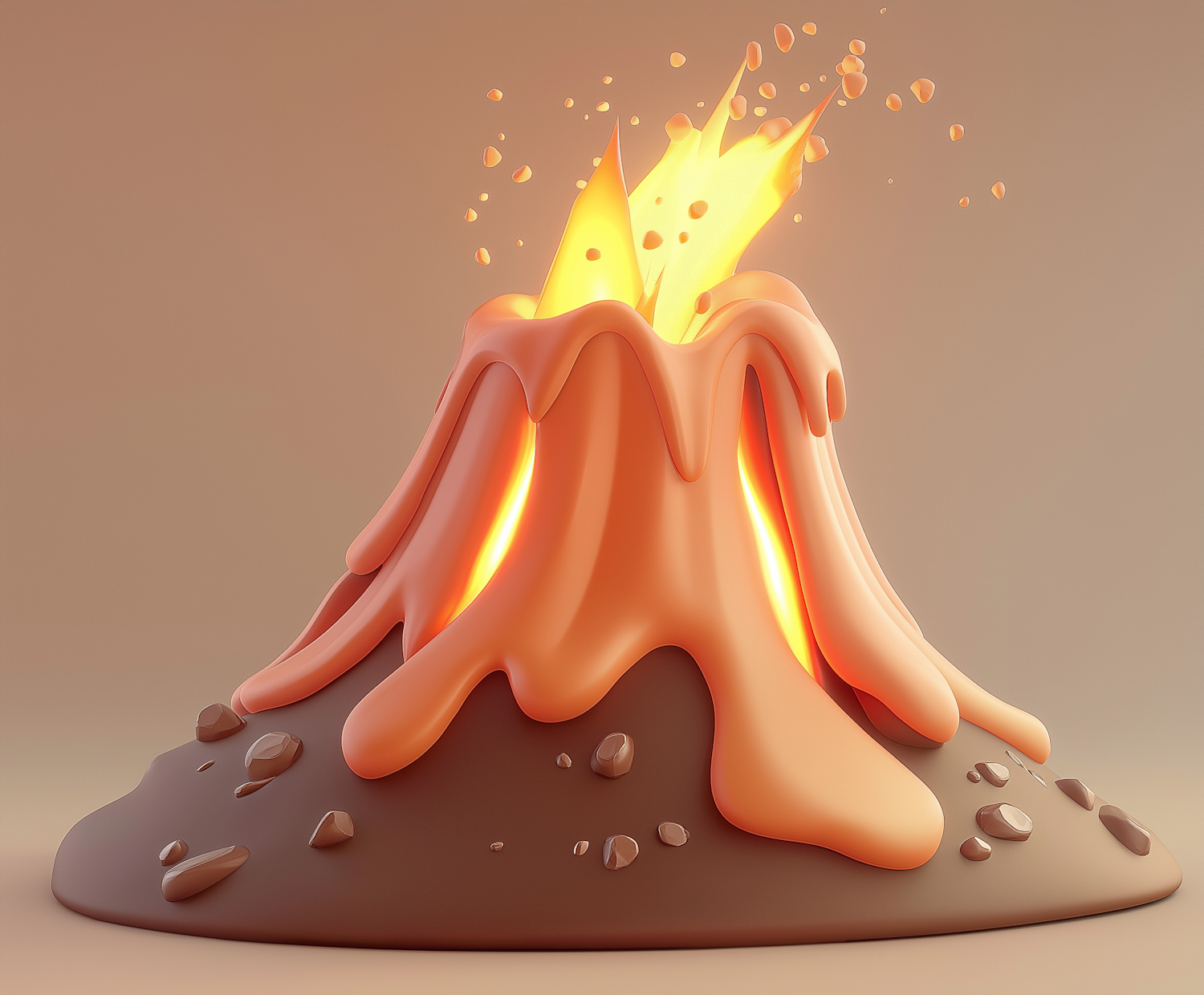 Digital Render of Molten Object