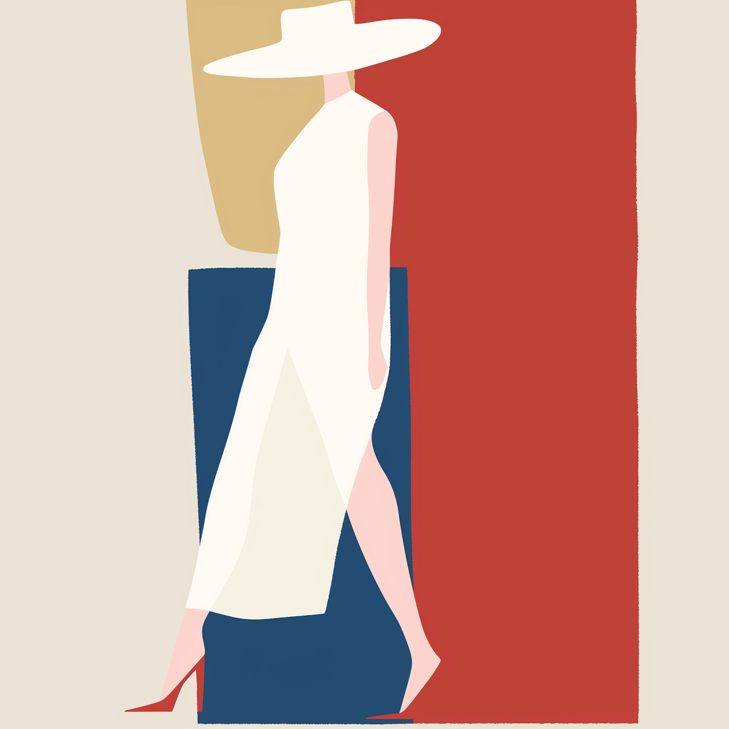 Stylized Illustration of a Confident Woman