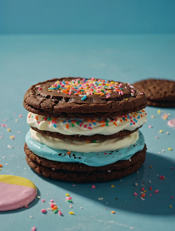Colorful Cookie Dessert
