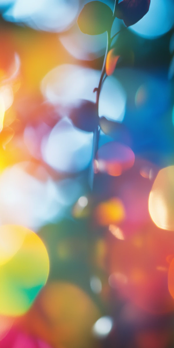 Vibrant Abstract Plant Composition