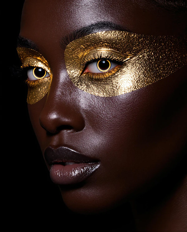 Gold Foil Eye Portrait
