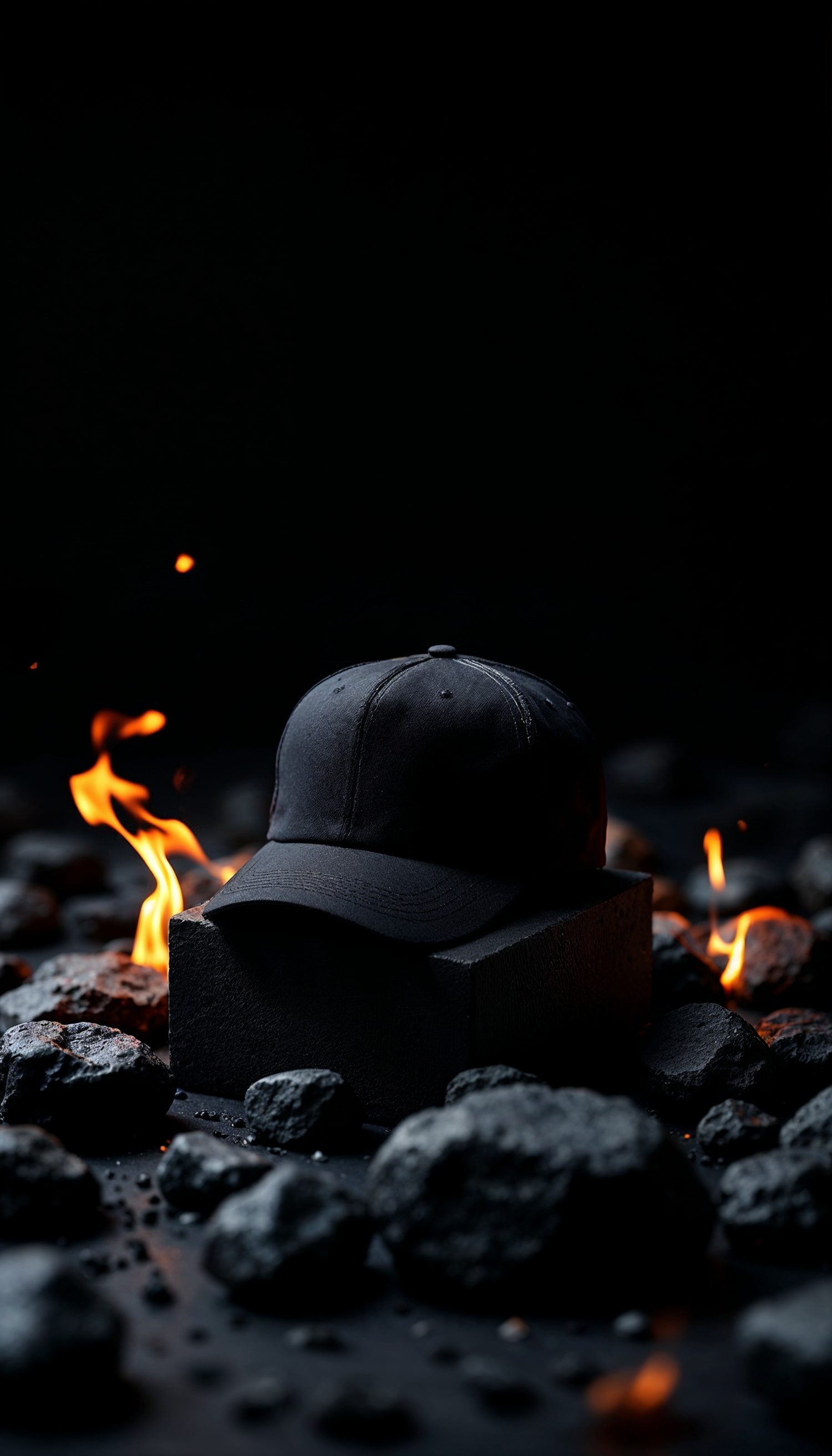 Fiery Baseball Cap