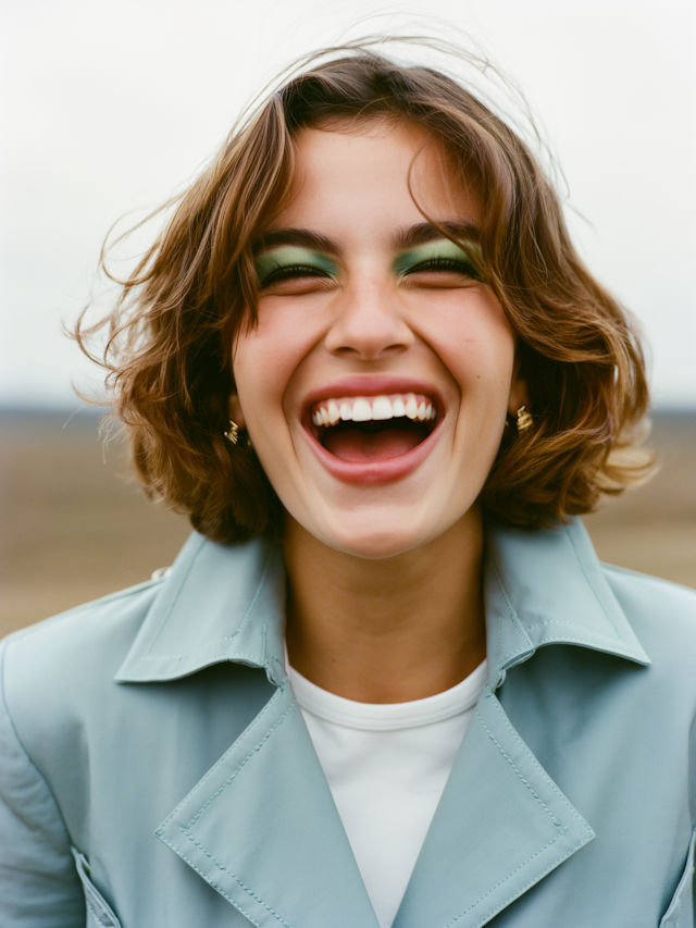 Joyful Woman Outdoors