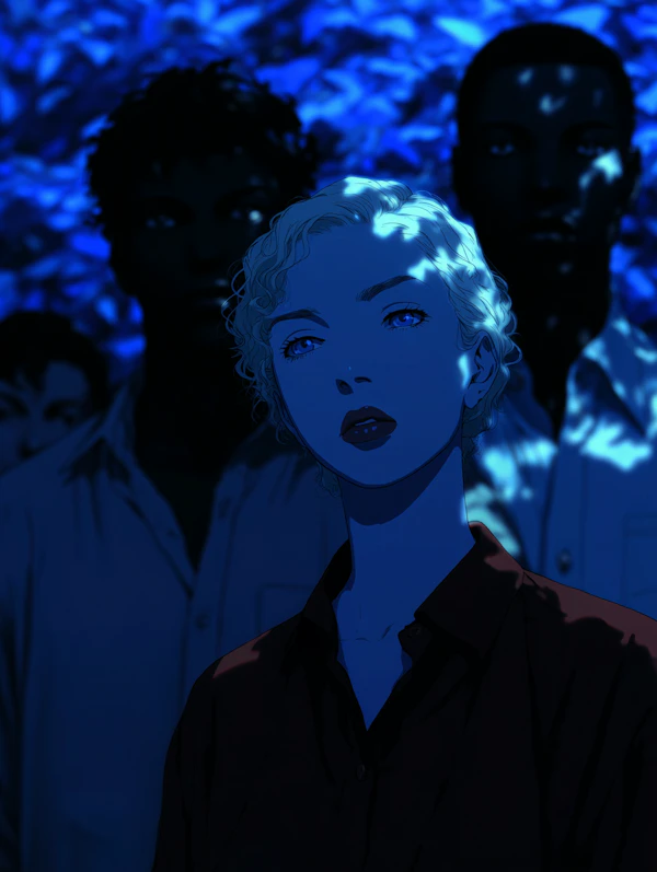 Dramatic Blue Scene