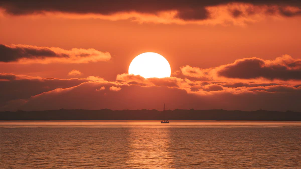 Serene Sunset Scene