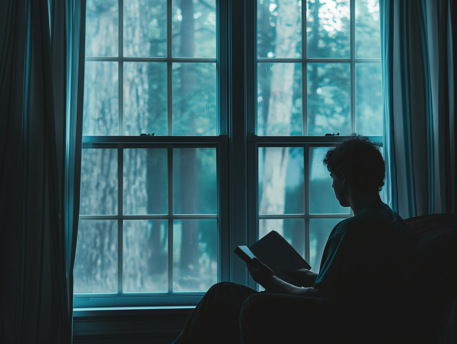 Serene Reading by the Window