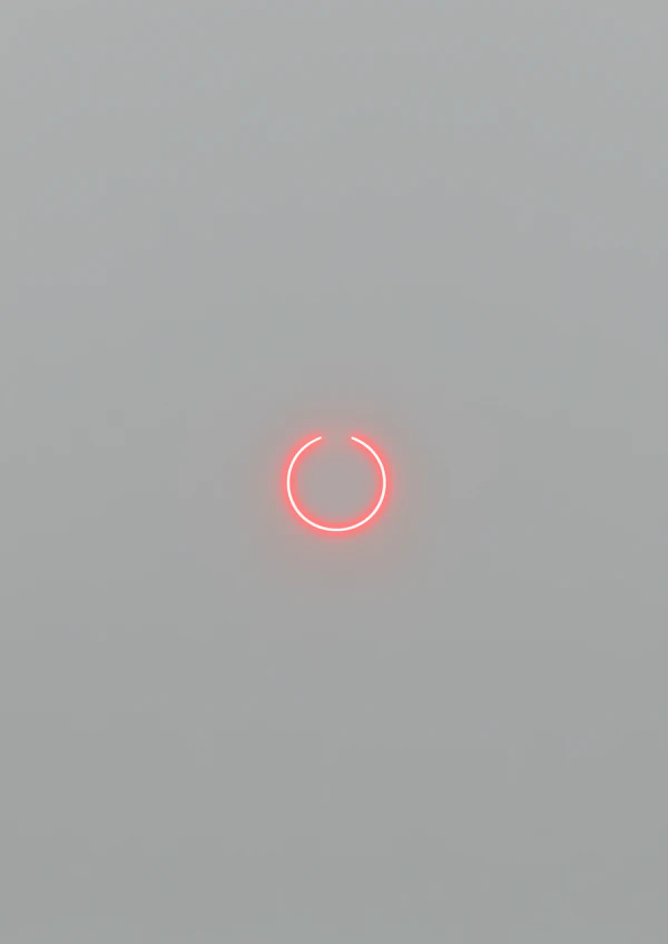 Glowing Red Crescent