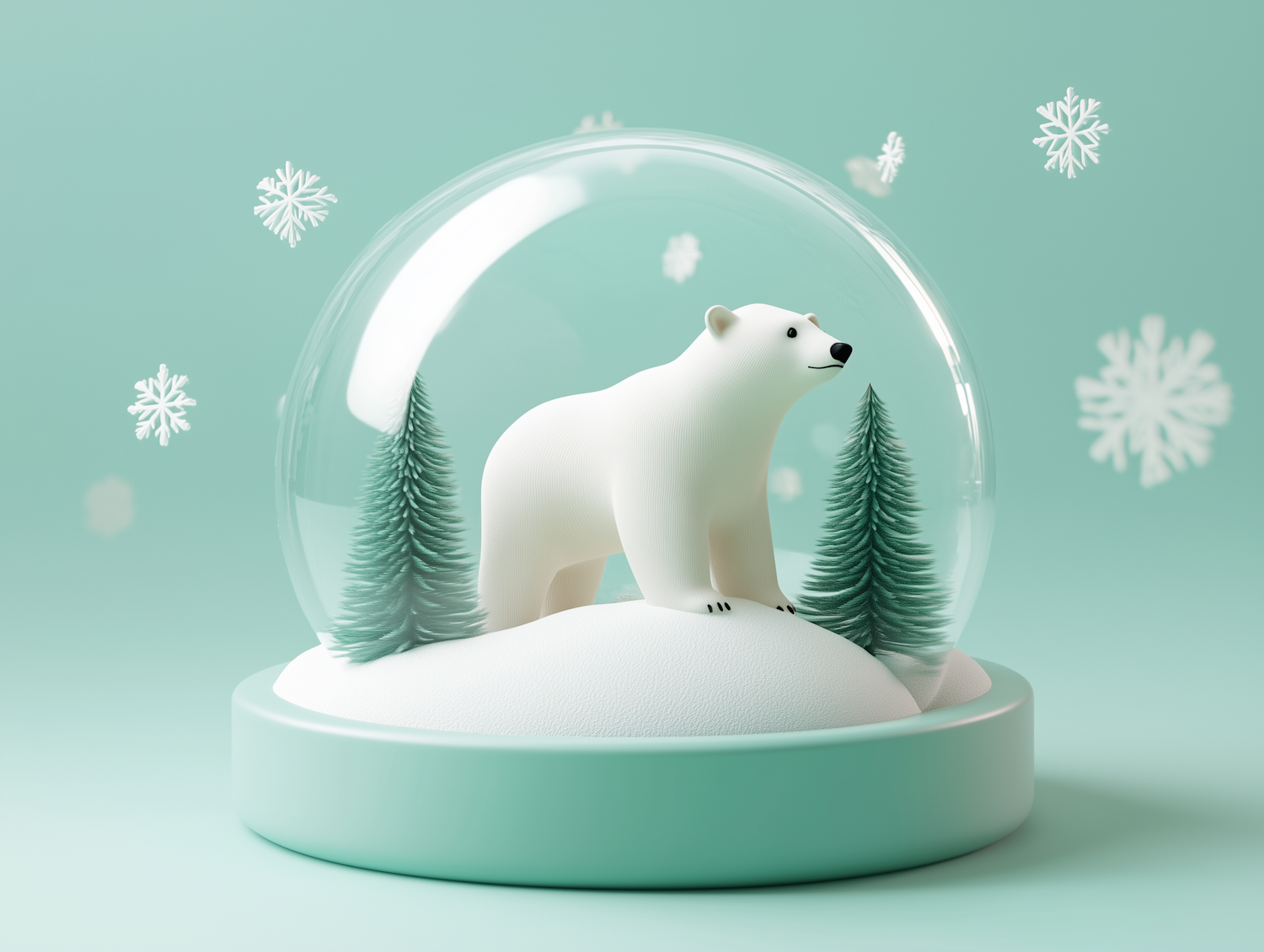 Polar Bear Snow Globe