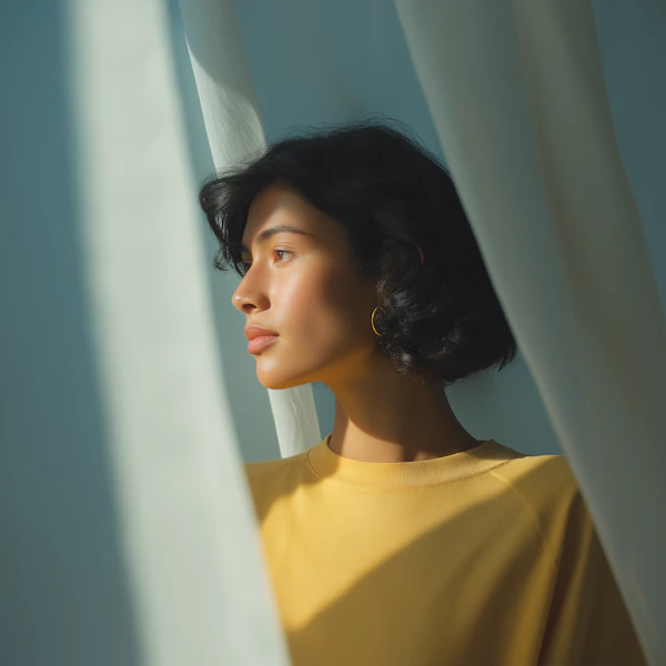 Thoughtful Window Gaze