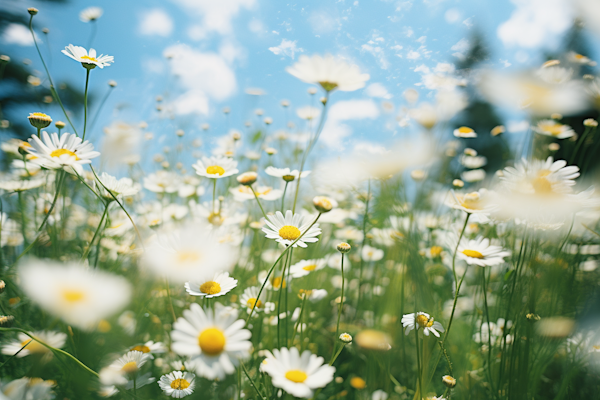 Sun-kissed Daisy Field Dreamscape