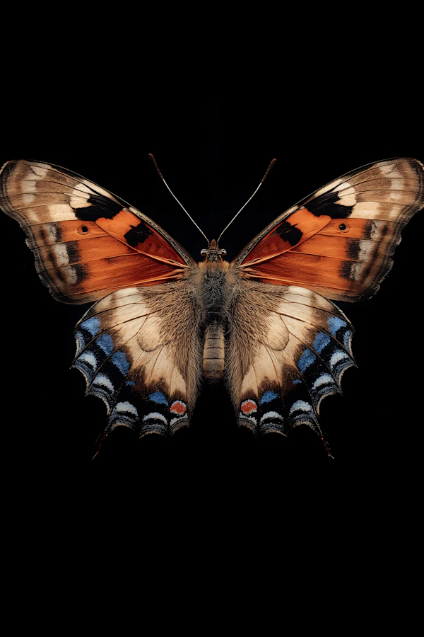 Vivid Butterfly Close-Up
