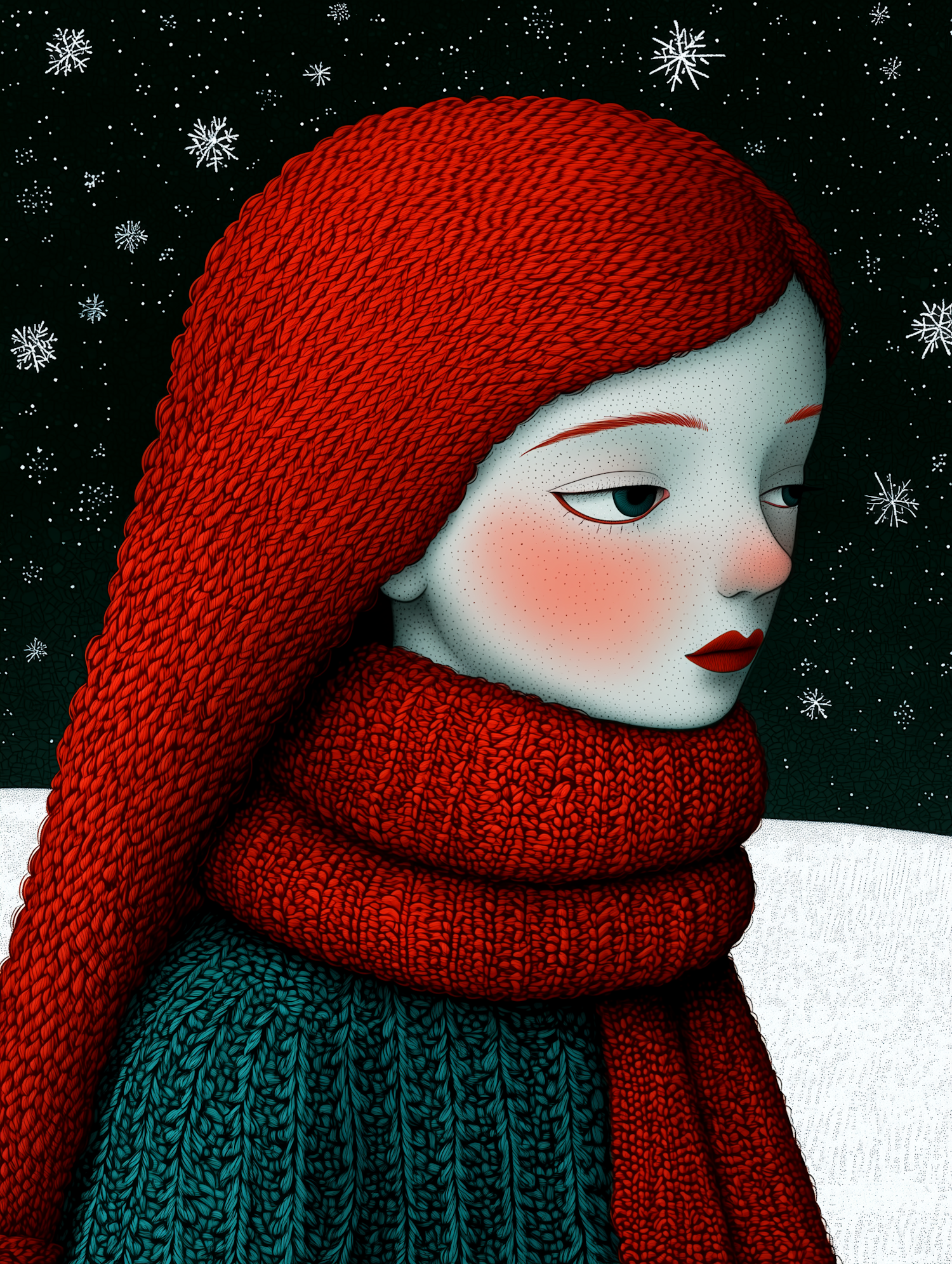 Stylized Winter Portrait