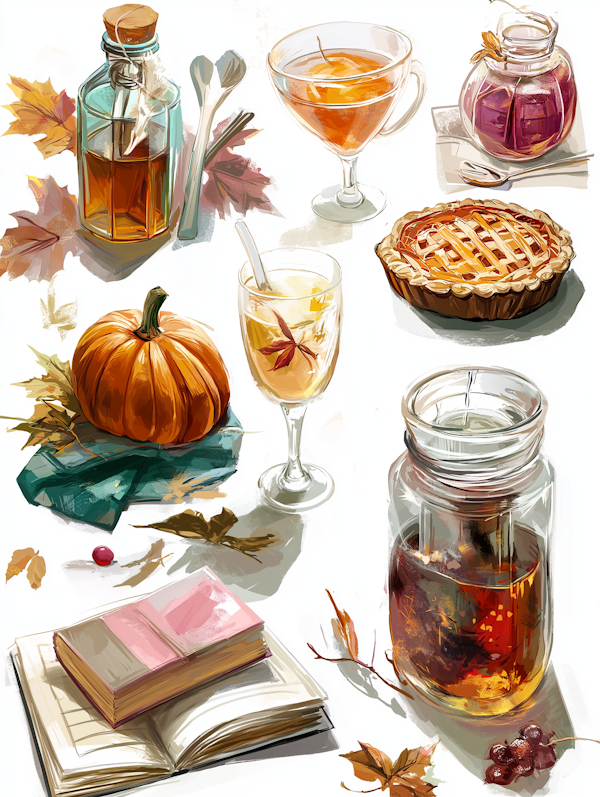 Autumn Themed Illustration