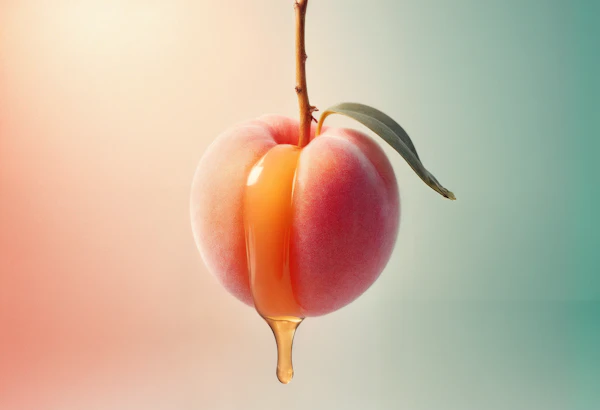 Ripe Peach Close-Up
