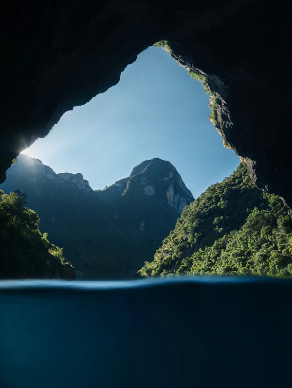 Cave Framed Landscape