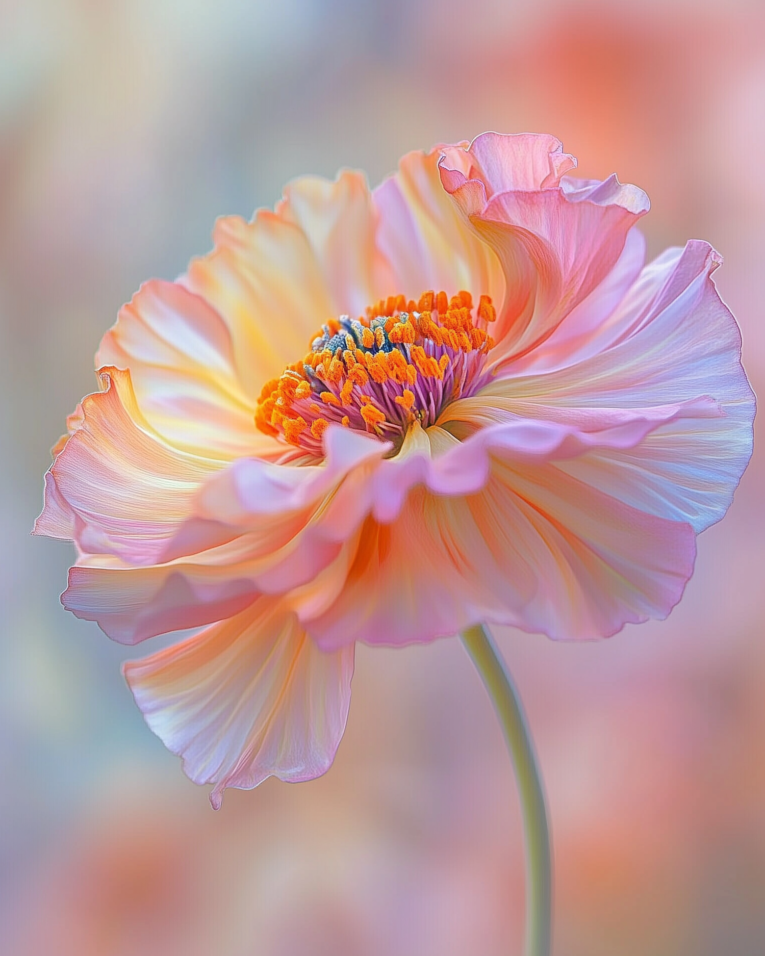 Delicate Pastel Flower