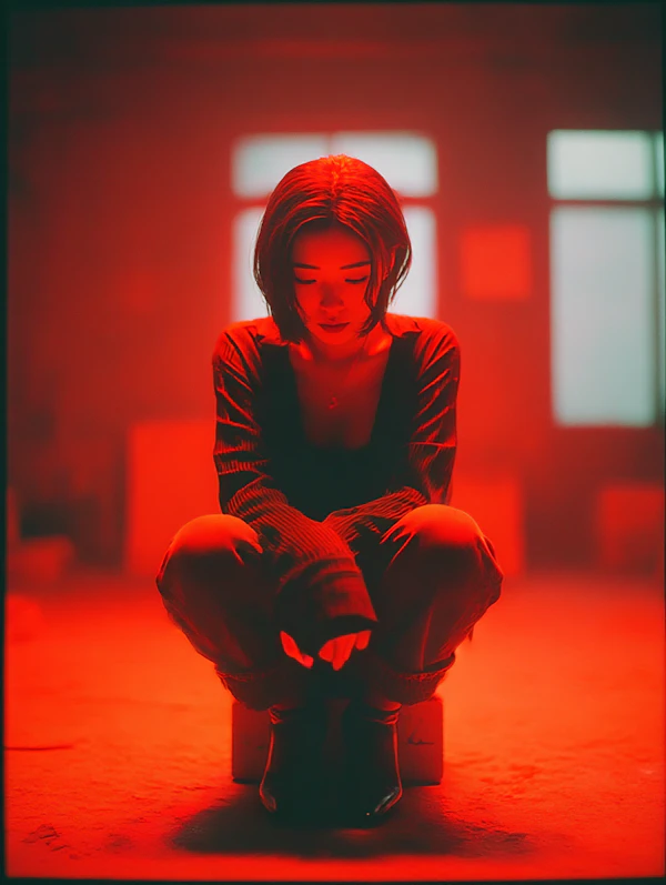 Contemplative Red Light
