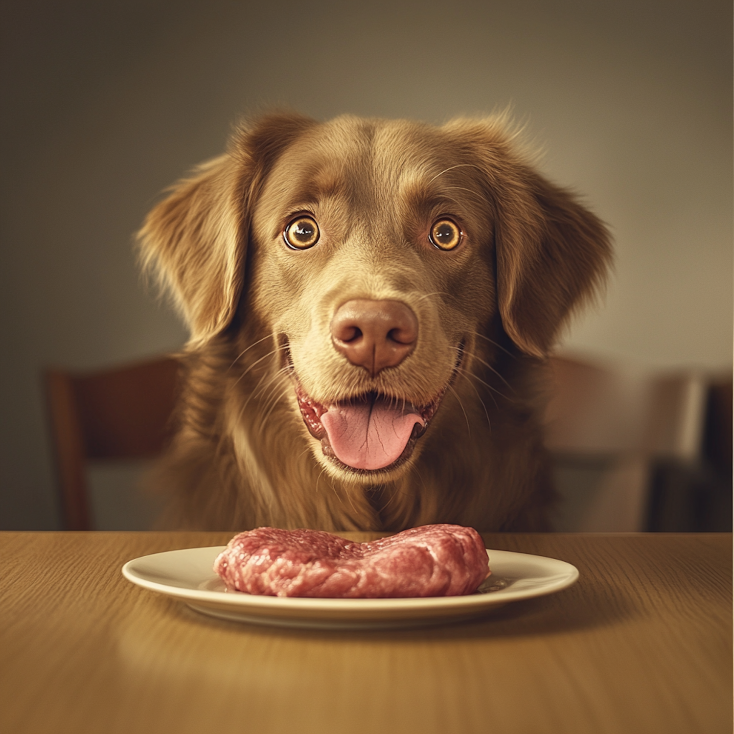 Dog with Meat