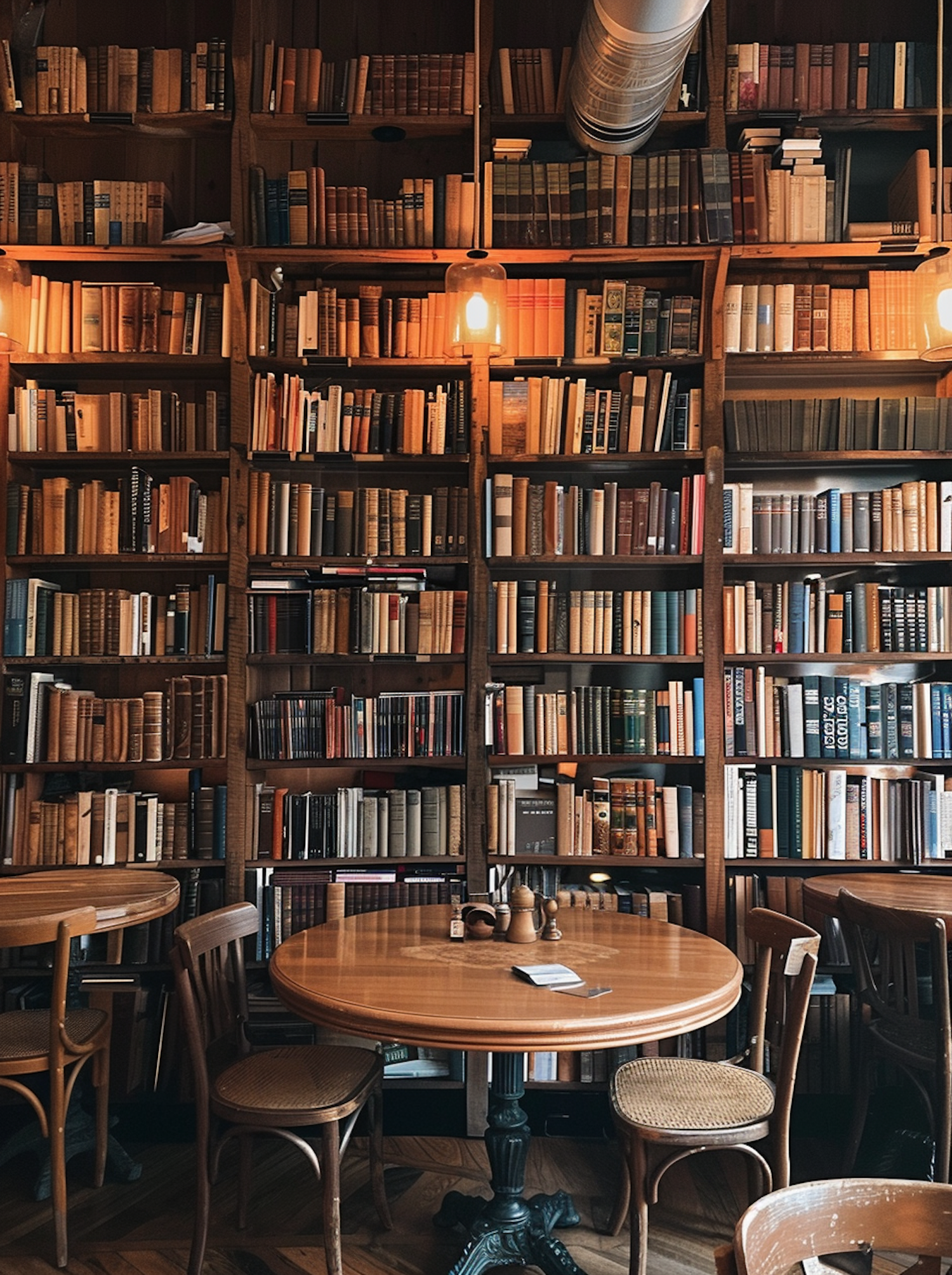 Cozy Wooden Library