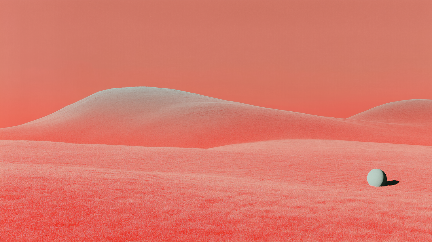 Surreal Pink Dunes Landscape