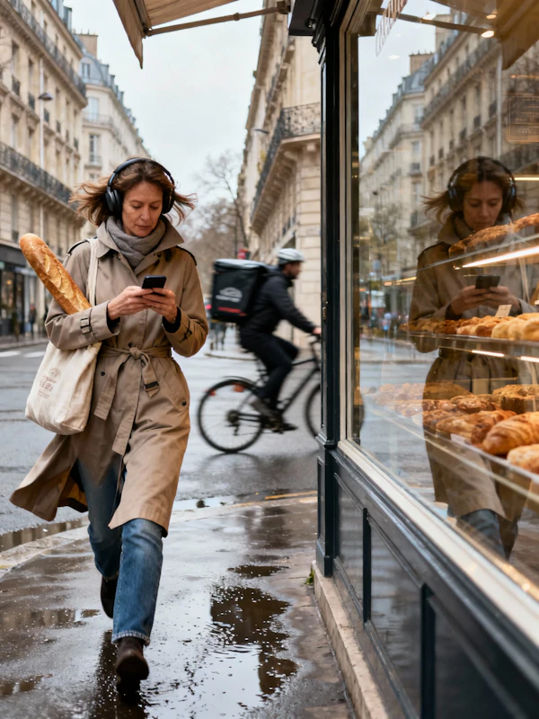 Urban Stroll in Rain