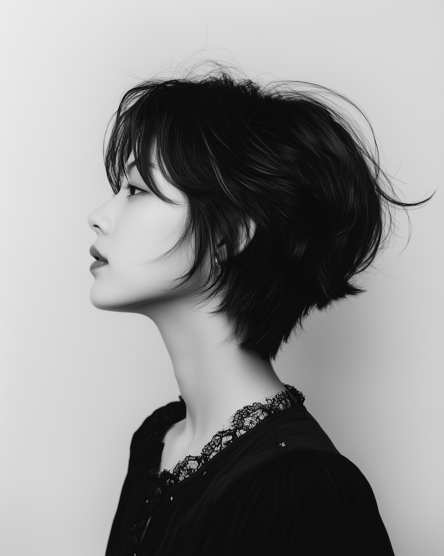 Monochrome Profile Portrait