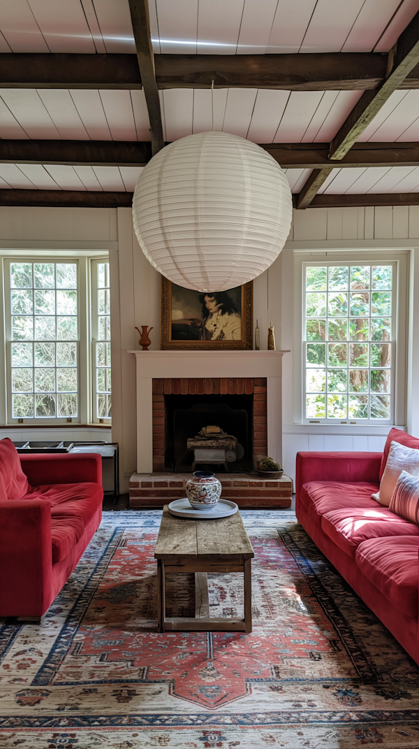 Rustic and Sophisticated Living Room