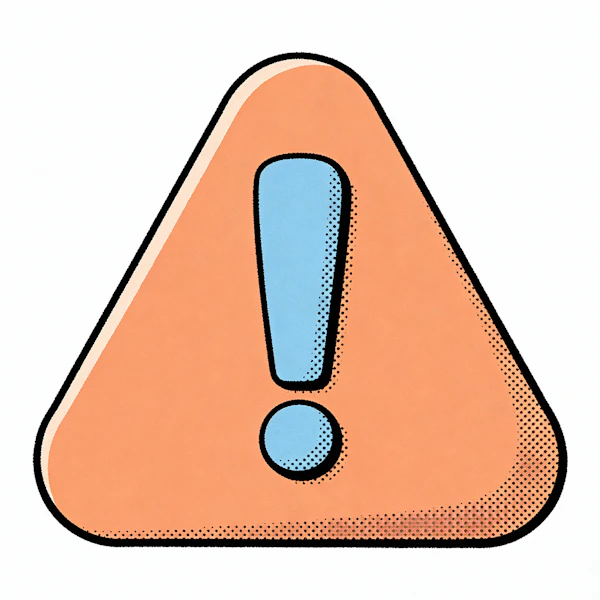Retro Warning Sign