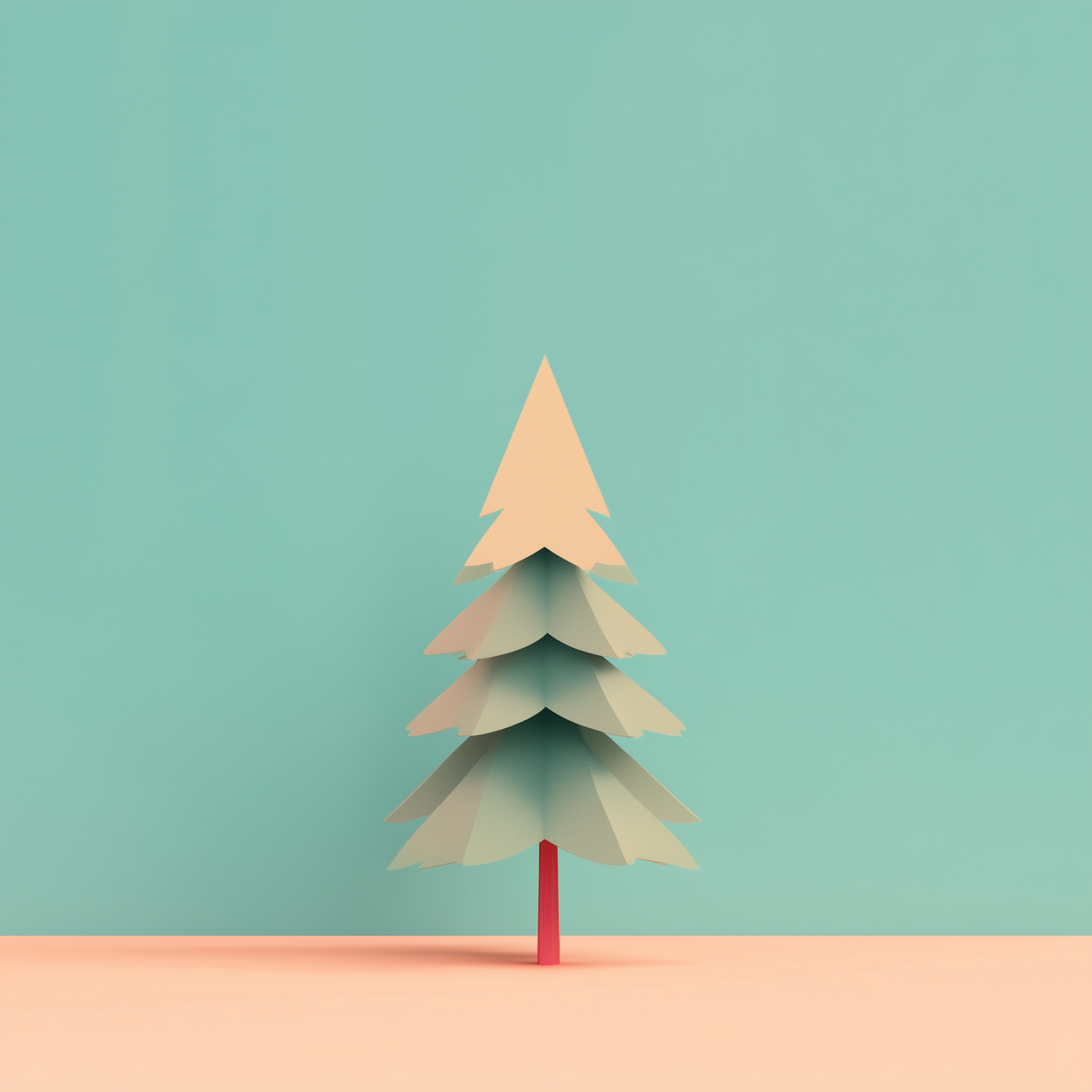 Stylized Minimalistic Tree Illustration