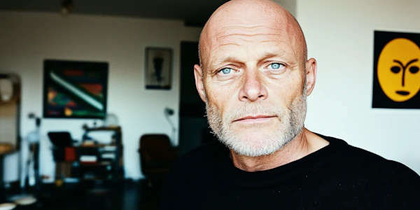 Bald Man Indoors