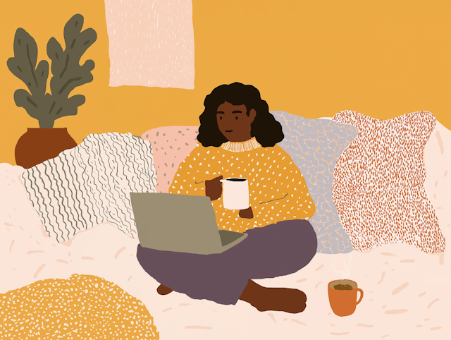 Cozy Couch Illustration