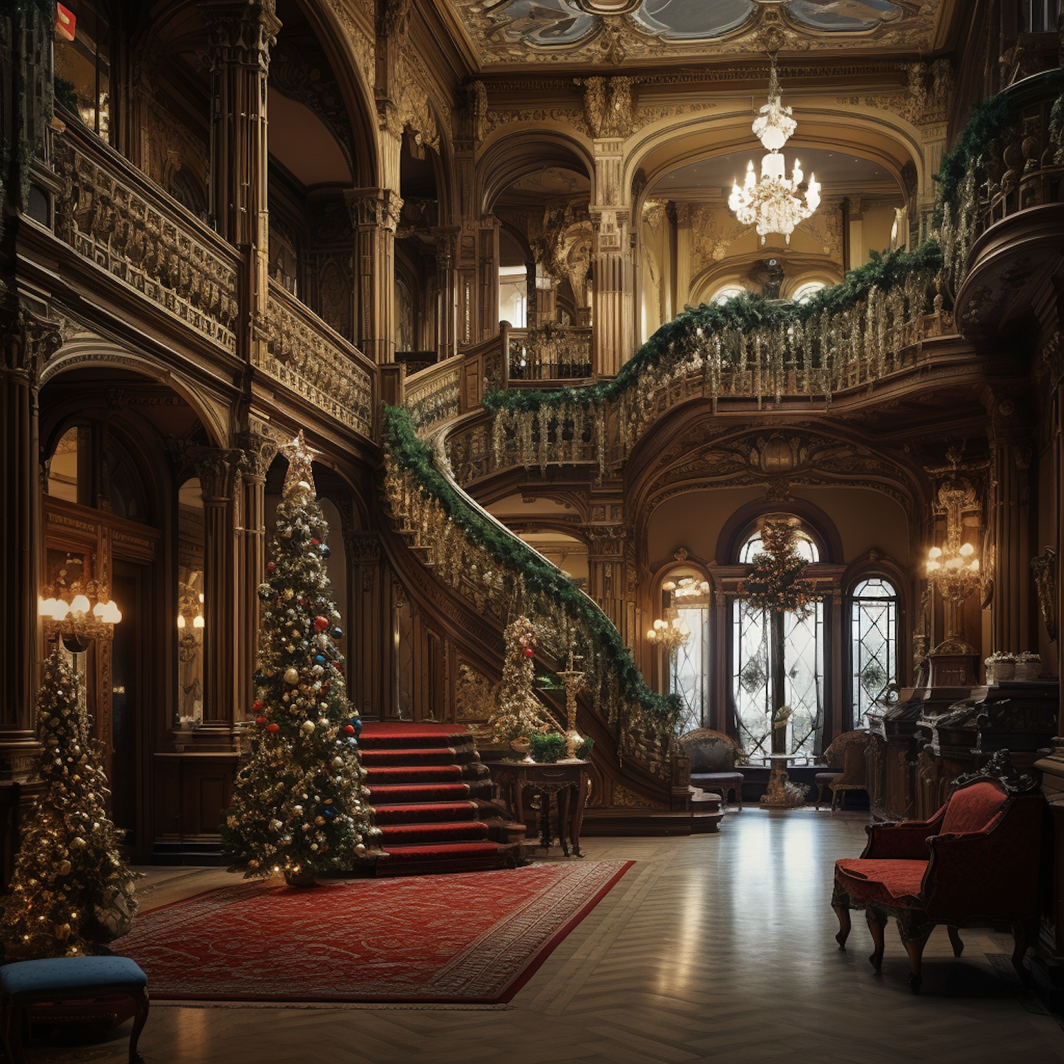 Regal Christmas Grandeur Interior