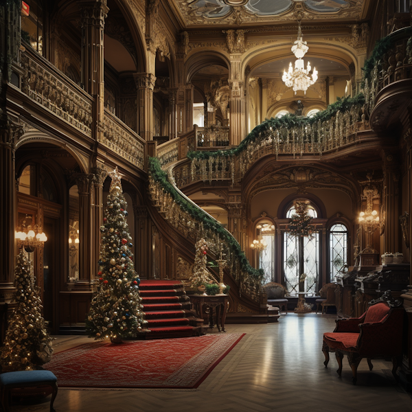 Regal Christmas Grandeur Interior