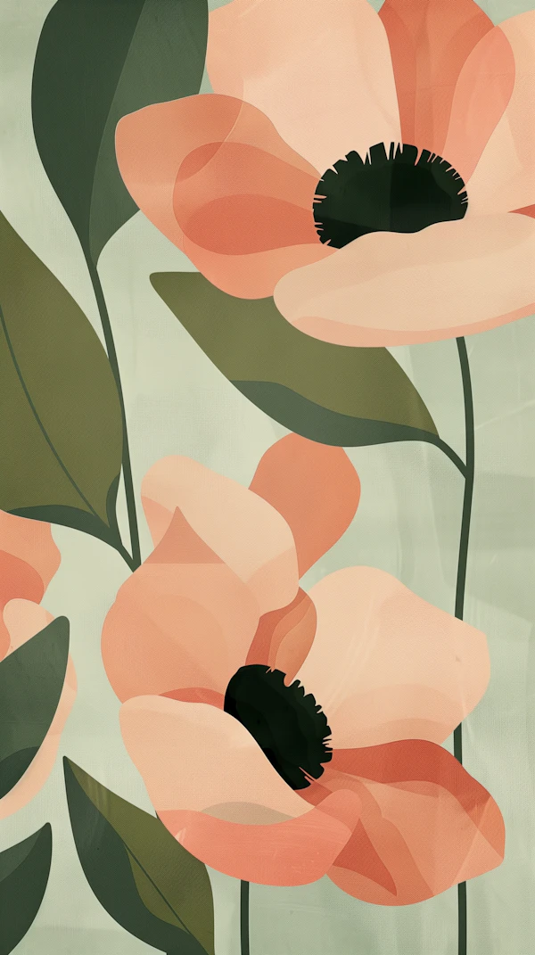 Stylized Floral Artwork