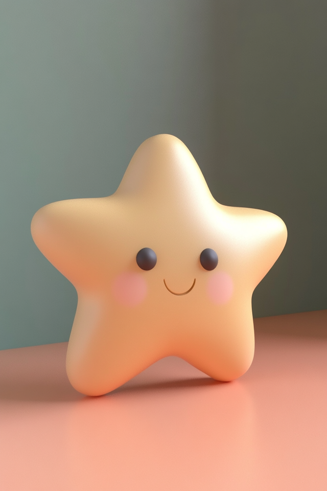 Cheerful Cartoon Star