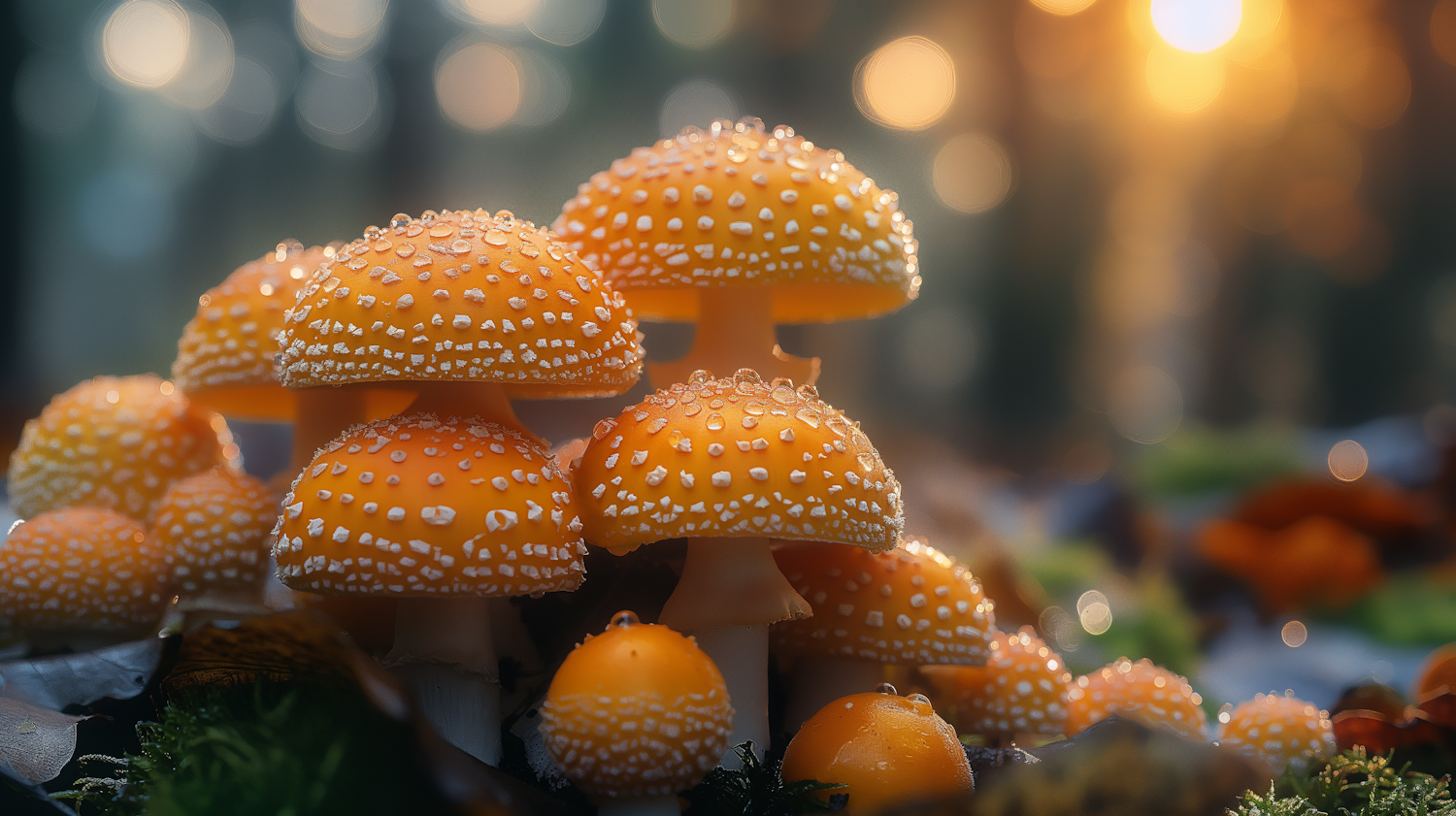 Golden Hour Mushrooms