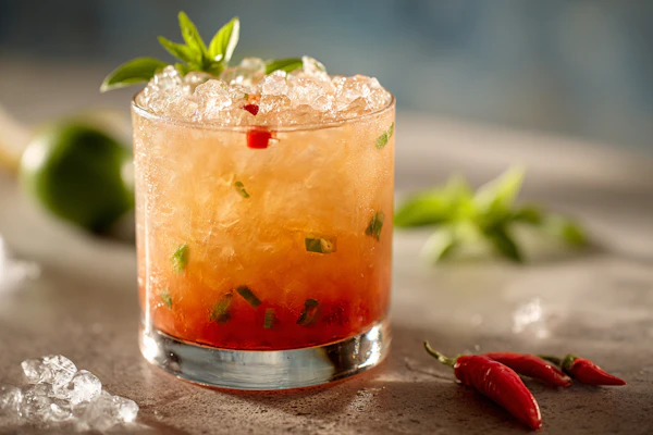 Vibrant Spicy Cocktail