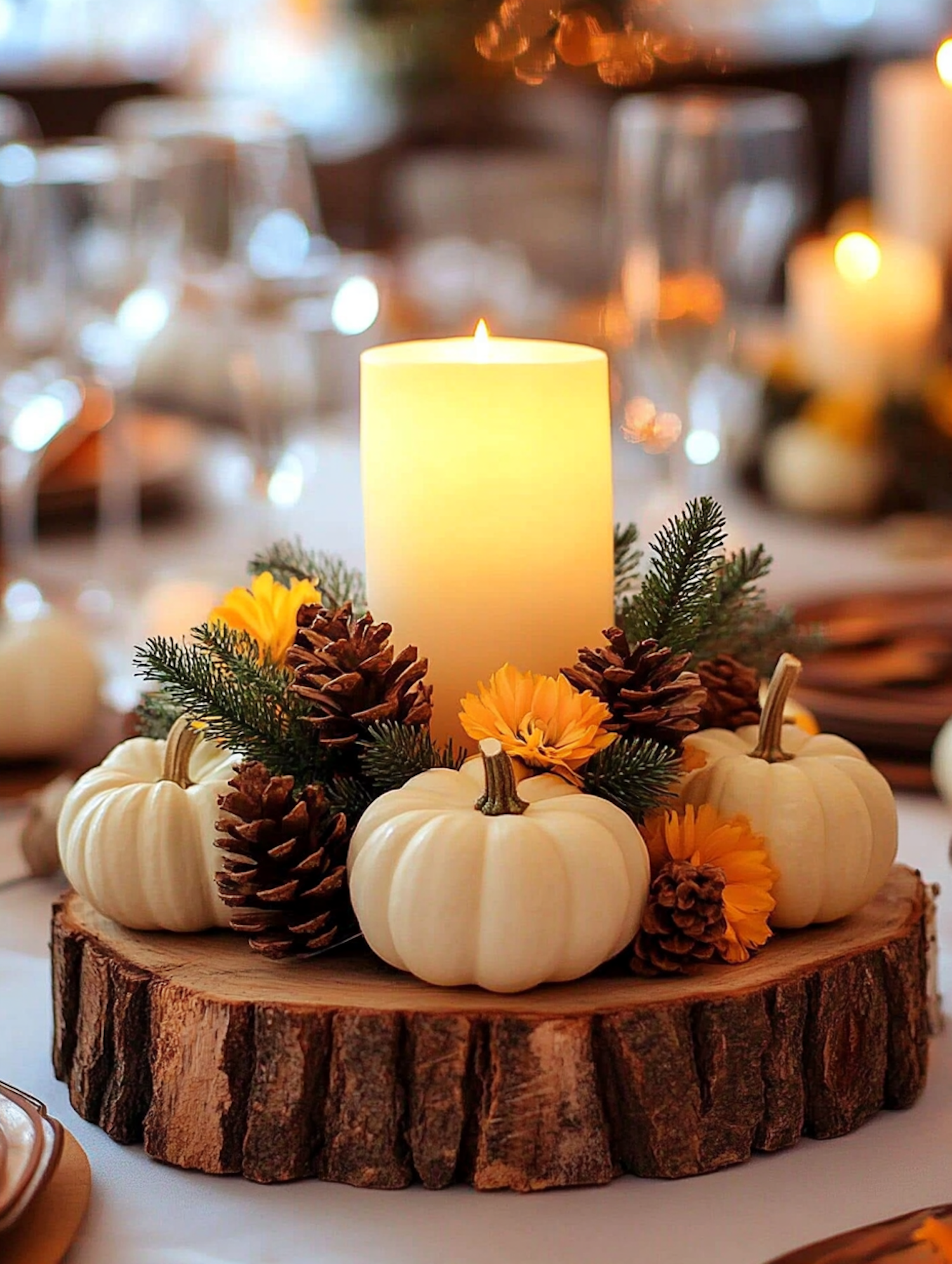 Autumn-Themed Centerpiece