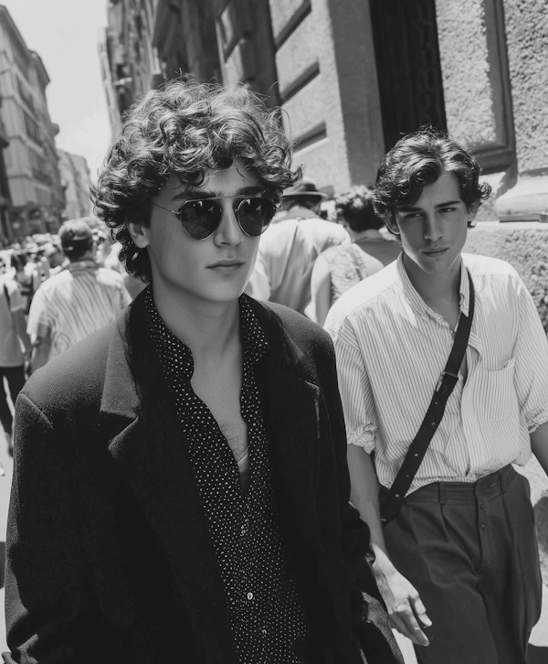 Urban Stroll in Monochrome