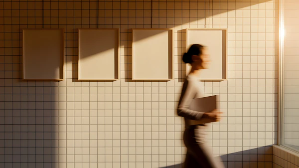 Blurred Woman in Motion