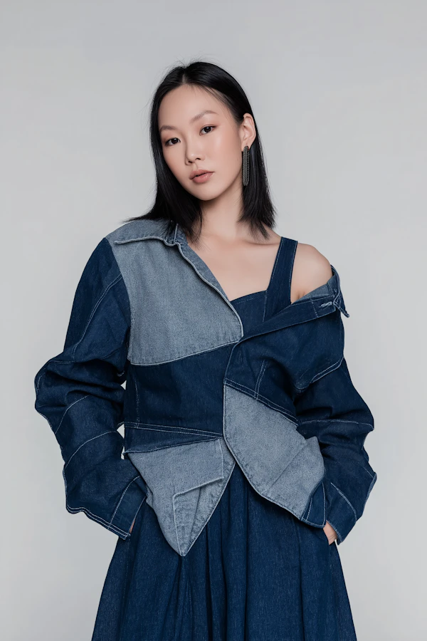 Stylish Denim Portrait