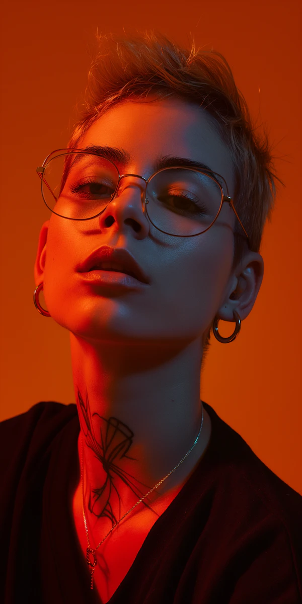 Moody Portrait with Warm Tones