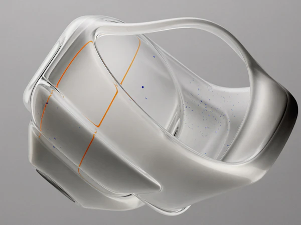 Abstract Glass Sculpture