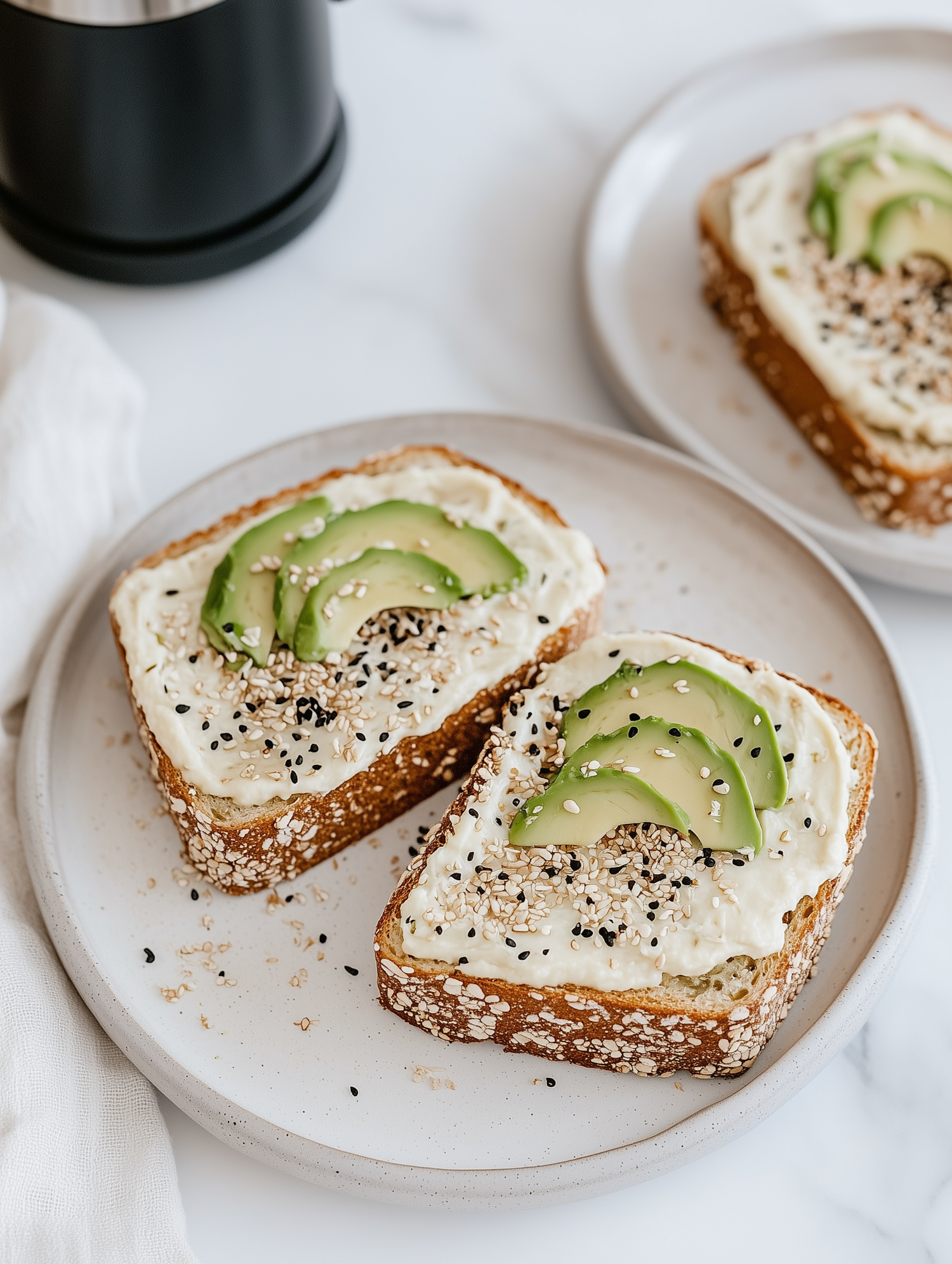 Avocado Toast with Sesame Seeds