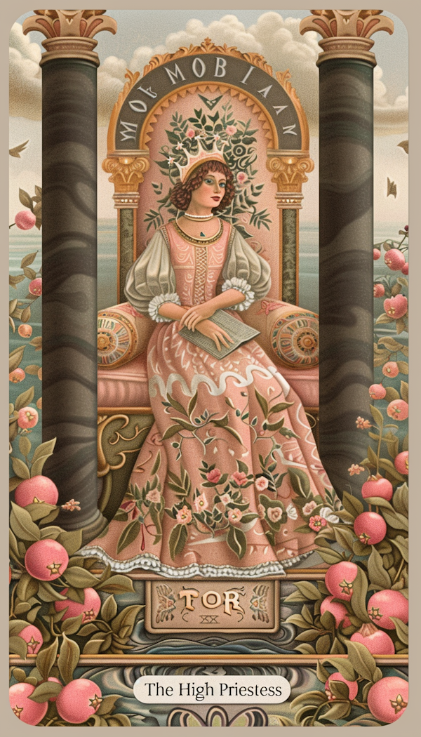 The High Priestess Tarot Card Illustration