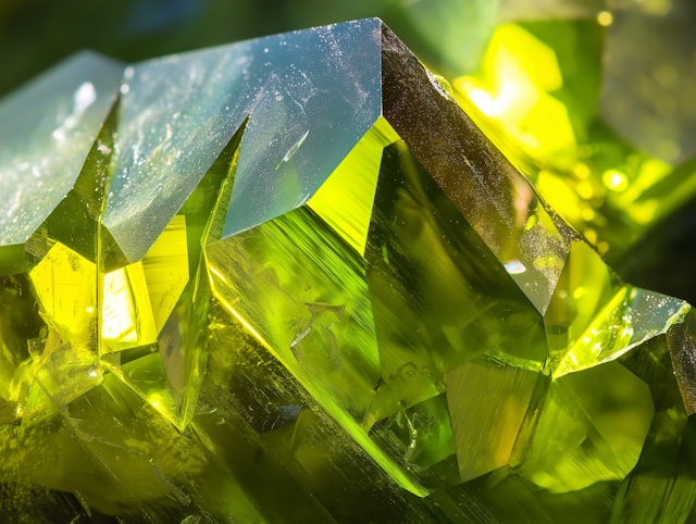 Vivid Green Crystal Formations